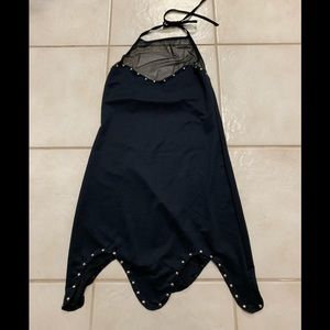 mini dress, black studded Great for club or dancer
